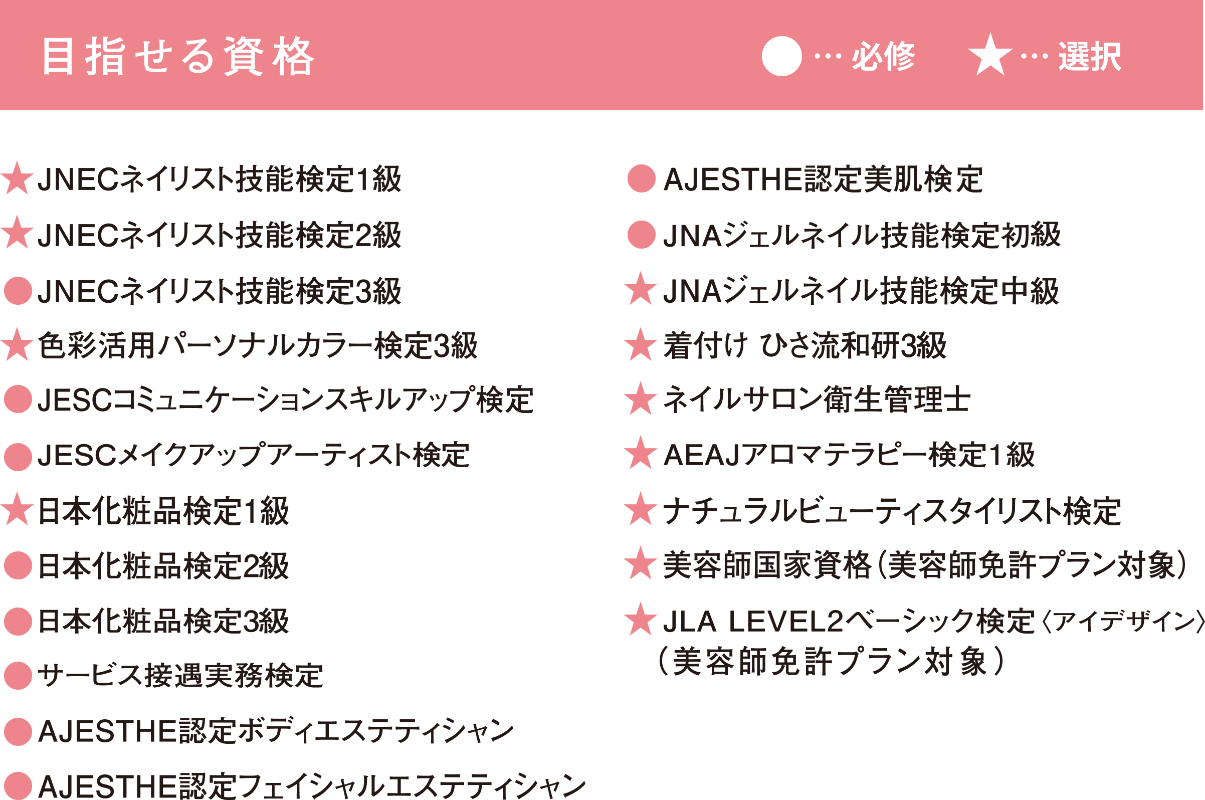 なりたい私が見つかる！選べる進路でミライが広がる